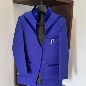 Fullsleeve solid Blazer - Blue